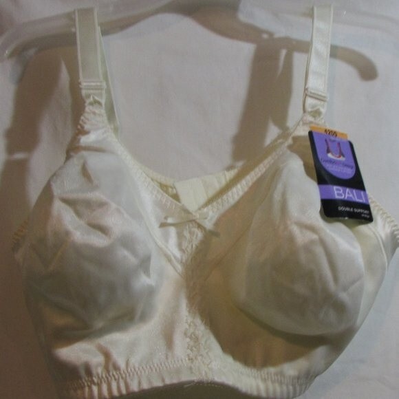 BALI BRA SIZE 42DD COMFORT U DESIGN DOUBLE SUPPORT CREAM NEW - Picture 8 of 12